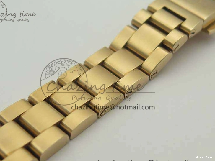 0418 Bright Aqua Terra Ladies 35mm RG V6F Best Edition Brown Dial On RG Bracelet A 8101